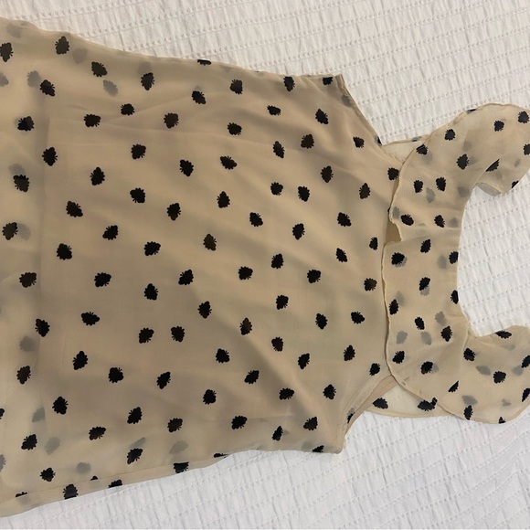 Polka Dot Ruffle Blouse - Picture 2 of 5